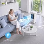 Portable Air Conditioner, 12 Speeds, Wide Oscillation, XL Water Tank, 8 Ice Packs, Evaporative Air Cooler, Swamp Cooler Air Conditioner Portable, Personal Air Conditioner Air Cooler for Room Bedroom