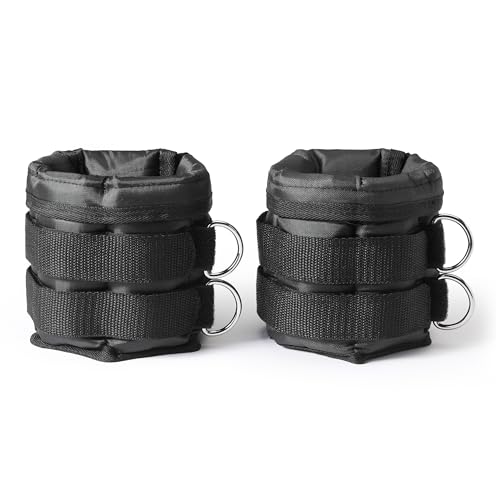Image of Amazon Basics Adjustable Ankle Weights for Men & Women, for Workouts, Resistance Training, Walking, Black
