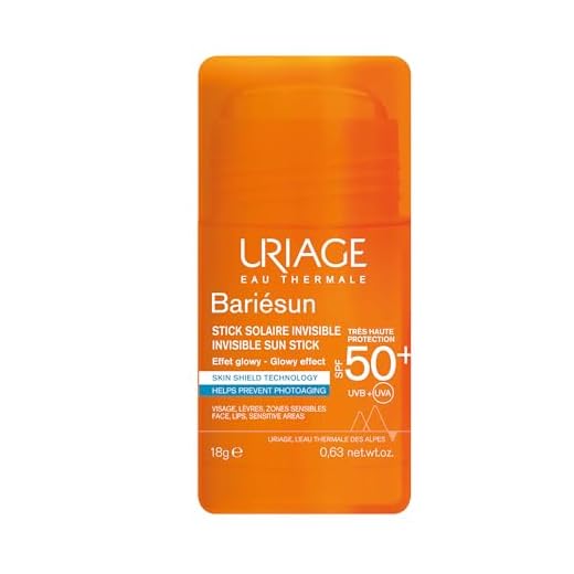 Uriage Bariesun Transparenter Stick LSF50+ mit Bio-Filtern & Vitamin E - sehr hoher Schutz SPF50+ - Taschenformat & leicht aufzutragen - unsichtbare Oberfläche, wasserfest - Parfümfrei - 18g
