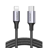 UGREEN Cavo USB C a Lightning, [MFi Certificato] Type-C Ricarica Rapida PD 18W Compatibile con...