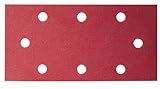 Número de perforaciones: 8 Bosch 2 609 256 B06 - Juego de hojas de lija de 10 piezas para lijadora orbital