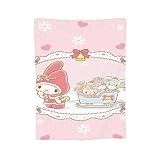 cuna dolly hello kitty Material: esta linda manta es esponjosa debido a la combinación de lana. Como funda para sofá o sofá para cualquier época del año. La superficie de arañazos te mantiene caliente más rápido en el frío invierno.