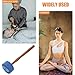 ARTSEWPLY Wooden Singing Bowl Mallet with Hard Felt Head Resonant Sound Paddle for Tibetan Sound Bowls Striker for Meditation Spiritual Practice