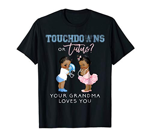 Grandma Gender Reveal Shirt Touchdown Tutu Baby Shower Tee