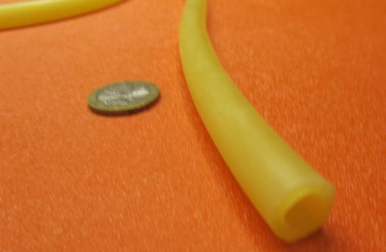 Latex Rubber Round Tubing 40A .500" (1/2") OD x .312" (5/16") ID x 10 Ft. Length 1 Roll