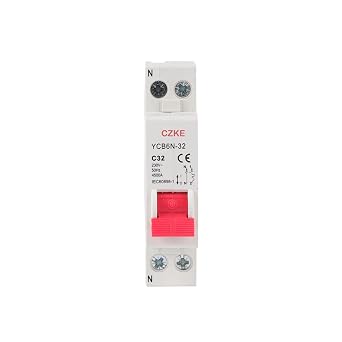 MCB Miniature Circuit Breaker Phase-Neutral Circuit Breaker YCB6N-32 6-32A 1P+N Electrical Switch Home Safety6A