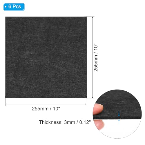 6 piezas de fieltro protector negro autoadhesivo para base de lámpara 3