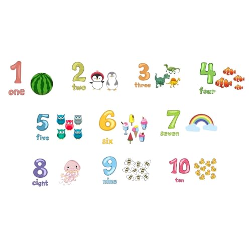 Image of Number Hopscotch Game Floor Decor Stickers, Creative Cartoon Decoration Wallpaper Sticker, DIY Digital Grid Game Wall Decor for Baby Kids Room Bedroom (Multicolor)