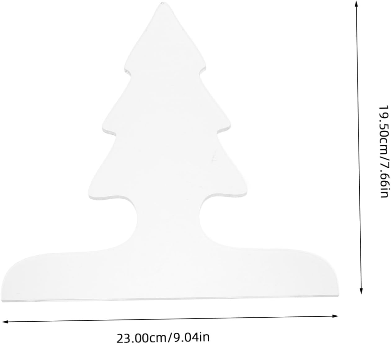 ULTECHNOVO Unique Shape Cutting Board Handle Template Woodworking Christmas Tree Stencil Acrylic Stencil