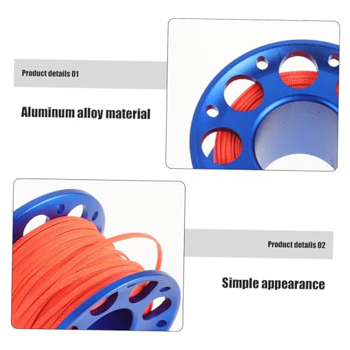 Bobina de buceo de aluminio Abaodam cuerda resistente para snorkel surf 3