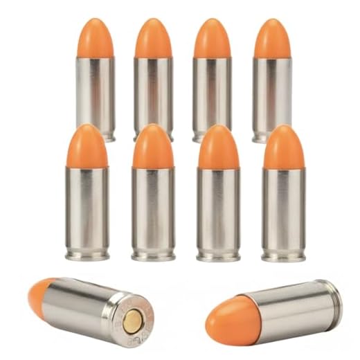 ST Action Pro 9mm Snap Caps - 10-Pack Inert Dummy Rounds for Dry Fire, Reloading & Malfunction Drills, Nickel Casing, Orange UV Insert, Veteran-Owned, Assembled in USA