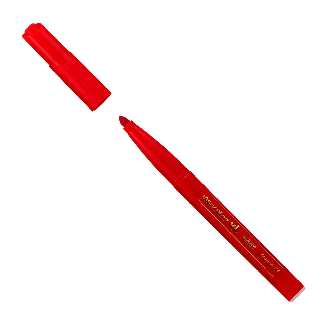 Viltstiften BIC kids visacolor XL Ecolutions zalmroze, 12 stuks