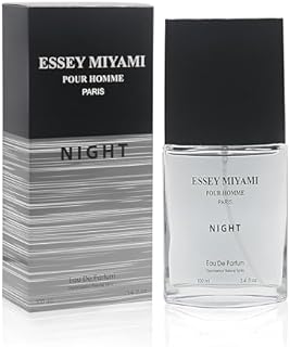 Essey Miyami Night Cologne for Men/Eau de Parfum Natural Spray 3.4 Fl Oz Perfume for Men Suitable for All Skin Type Fragrance Daily Used