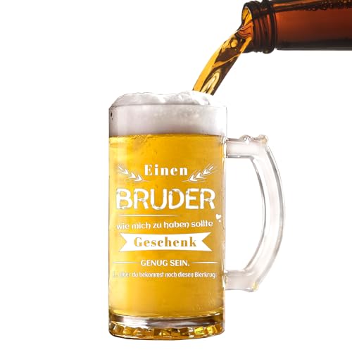 Wzczf Fratello, regalo di Natale, bicchiere da birra con scritta,