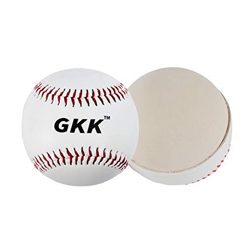 Gkk Baseball 12 Pack Balls Training Baseballs 9 Inch Teeball Safety Baseballs For Youth/Kids Baseball Soft Toss, Batting, Fielding, Hitting, Pitching, Practice(One Dozen) #TOP2