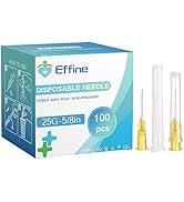 100Pack 25Ga 5/8inch, for Scientific Labs Measuring, Individual Package