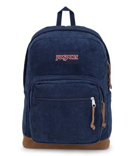 JanSport Right Pack Expressions Backpack - Travel, Work, or Laptop Bag - Navy Corduroy