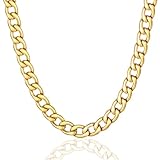 Picture of ChainsPro Curb Mens Necklace Stainless Steel Link Curb Chain 24inches 9MM Hip Hop Jewelry Gift