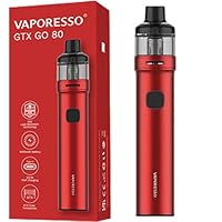 Vaporesso GTX GO 80 Kit | Vaporesso originale 3000mAh GTX GO 80 Mod con 5ml  GTX 26 Fit GTX Coils no nicotine no liquid : Amazon.it: Elettronica