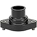 Billet Specialties BLK90120 Straight-Up Thermostat Housing, Black