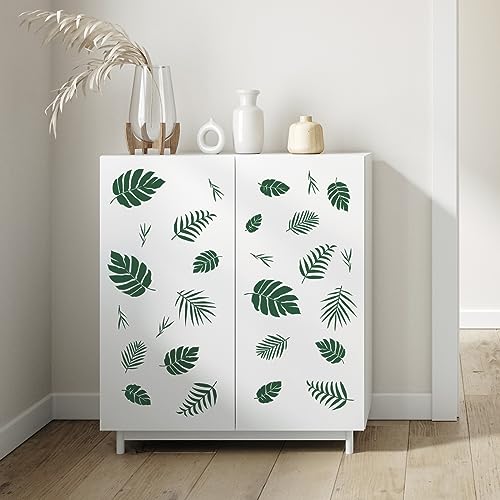 Tanlaby Verde Foglie Adesivi Murali Tropicale