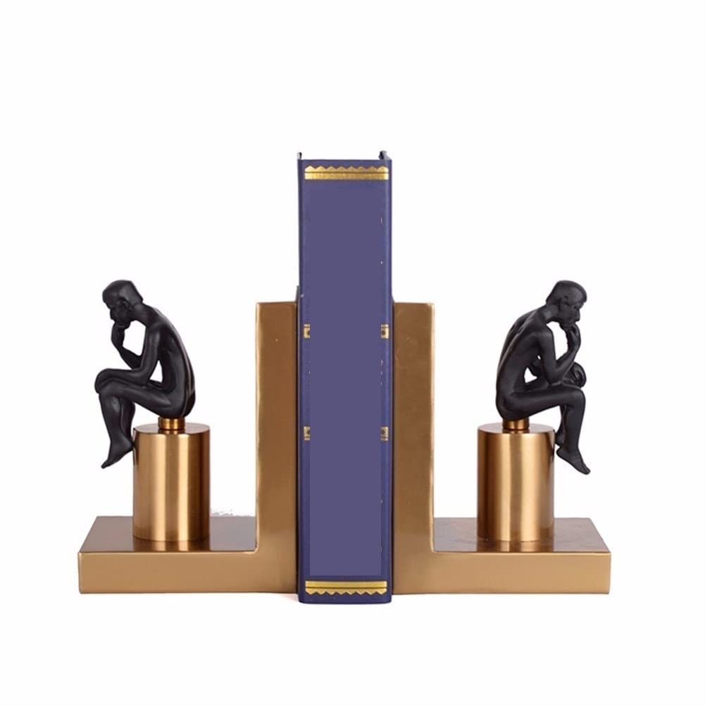 Decorazione per libreria, Stile Nordico, Luce di Lusso, Personaggi in Metallo, Decorazione per la Stanza dei Libri, Modello per Ufficio, Decorazioni per Hotel, fermalibri da scrivania, fermalibri