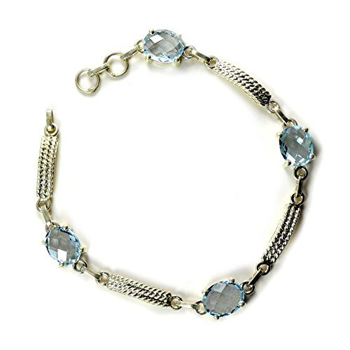 Bague topaze bleue en argent 925 un bijou d'exception