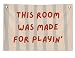 ICEWHITEY Playroom Wall Decor, This Room Was Made for Playin Canvas Banner, Play Room Hanging Flag Wall Art for Toddler Kids Playroom Decorations, 30x20 Inch