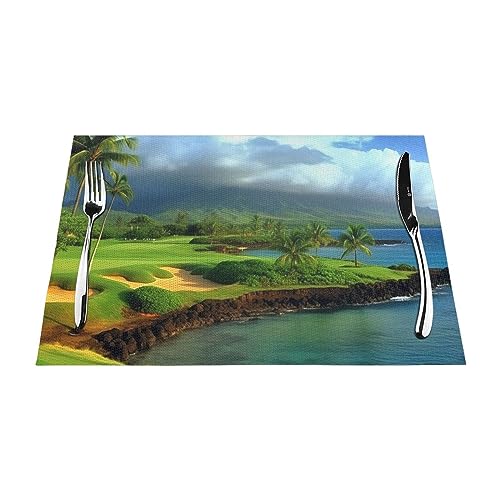 Sets de table tropical hawaïen lavables pour protéger votre mobilier - 4