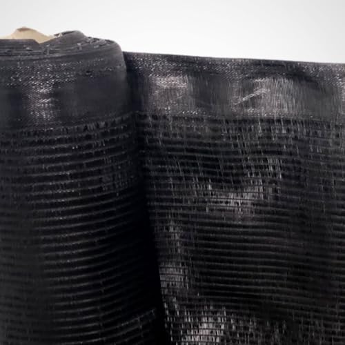 Rollo de malla de ocultacion jardín negro de 2x10m para parcelas 6