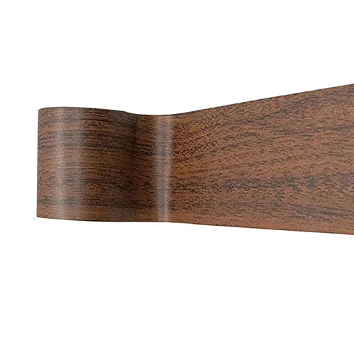 Cinta de reparación, cinta autoadhesiva de grano de madera realista, cinta impermeable para puerta de muebles multiusos, 5.7 x 4.57 m, 1 rollo, marrón oscuro Cover