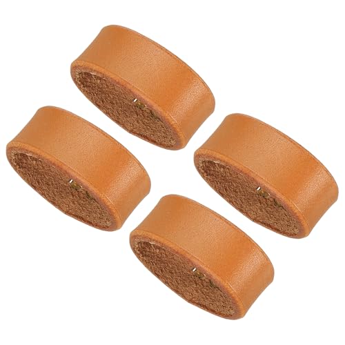 PATIKIL Leather Loop Keeper, 4 Pack Leather Loops Belt Keeper Loops Retainer Straps Replacement for 1.2