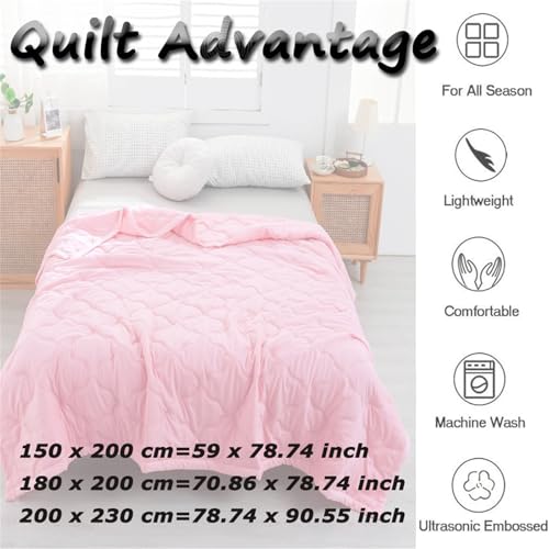 Highdi Bed Throws Quilted Bedspreads, Lightweight Patchwork Quilt Comforter King Single Double, Washable Throw Summer Quilt, Quilted Blanket for All Seasons (Purple,200x230cm) - Cosy Home Interiors Highdi Bed Throws Quilted Bedspreads, Lightweight Patchwork Quilt Comforter King Single Double, Washable Throw Summer Quilt, Quilted Blanket for All Seasons (Purple,200x230cm) - Image 2