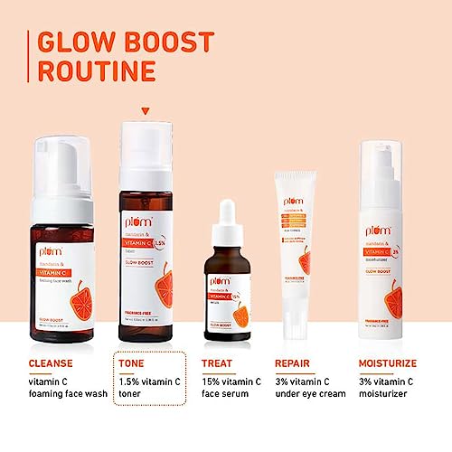 Plum 1.5% Vitamin C Toner with Mandarin | For Glowing Skin | Improves Uneven Skin Tone | Tightens Pores | Fragrance-Free | 100% Vegan - Image 7