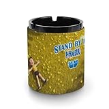 ドラえもん 灰皿 革製灰皿 丸い円筒形 アッシュトレイ 卓上 大容量 屋外 おしゃれ ステンレス おしゃれ 大容量 屋外 室内 防臭 車用 ブラック 洗いやすい インテリア コンパクト