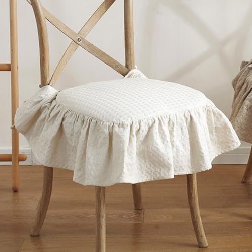 Chaise à volants coussin éponge de qualité supérieure 17x18 pouces
