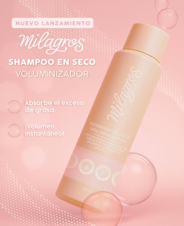 Shampoo En Seco Para cabellos Hair Care Colombia Dry Shampoo Voluminizador 175ml