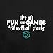 Dressdown It's All Fun and Games, Til Netball Starts - Unisex Adult Kitchen/BBQ Apron - Black - One Size