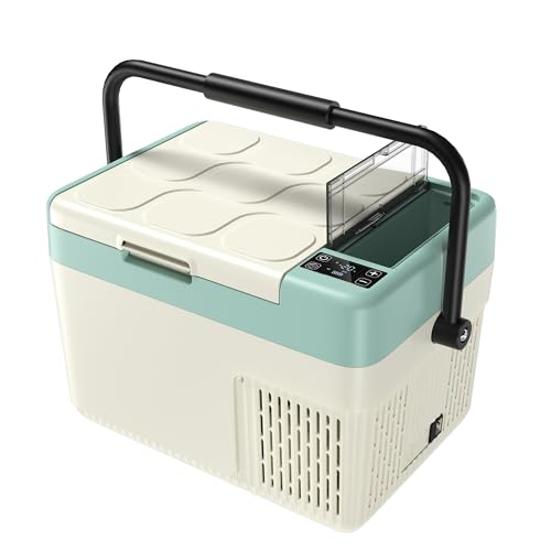 EUHOMY �ԍڗ①�� 12L �|�[�^�u���①�� �o�b�e���[�����\ �n���h���t�� �ԍڗ①�� ���^ -20���`20�� �}���Ⓚ �R���v���b�T�[�� MAX/ECO���[�h 4WAY�d���Ή� �R���p�N�g AC100V DC12V/24V �ȃG�l 42dB�É�