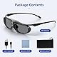 Wowlela 3D-Brille, Wiederaufladbare 3D Active Shutter Brille für alle DLP Link Projektoren, kompatibel mit BenQ, Optoma, Viewsonic DLP-Projektor, (7D32LVA45I16BQTH26)