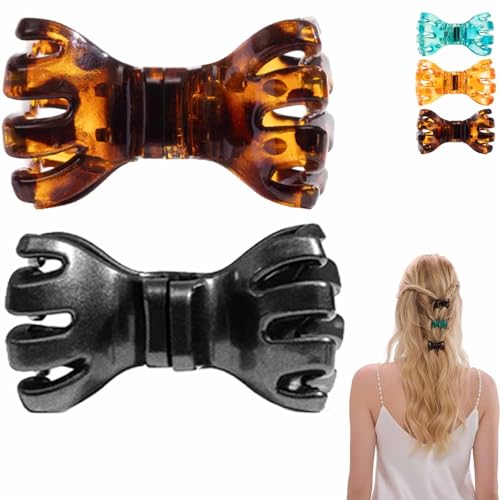 Magnetic Hair Clips, 2026 New Strong Hold No-Slip Magnetic Hair Styling Clip for Women, Seamless Connection, Clean Design, No Tugging for All Hair Types-Straight/Curly(2pcs mix e)