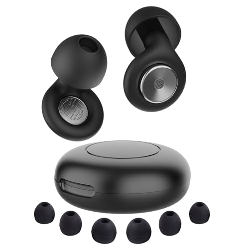 Ear Plugs for Sleeping, 50dB Noise Cancelling Ear Plugs for Noise Reduction, Reusable Silicone Sleeping Earplugs for Snoring, Concert, Shooting & Plane Travel with 8 Eartips Case