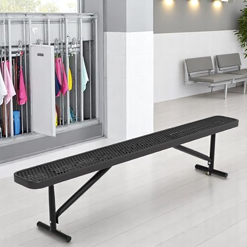 8FT Metal Outdoor Bench for Parks and Stylish Sitting Areas - Image 3