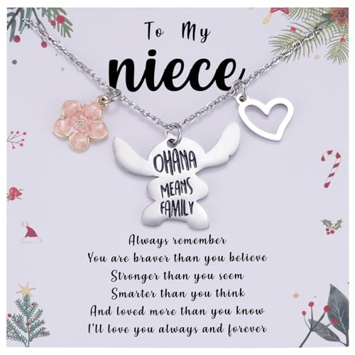 Image of MIXJOY You are My Sunshine Necklace&Greeting Card, Birthday Christmas for Women Niece Daughter Granddaughter