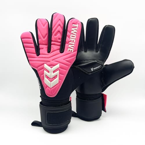 Gants d'entraînement TWOFIVE Roma'90 Pink pour éviter l'usure rapide des paumes de gardien