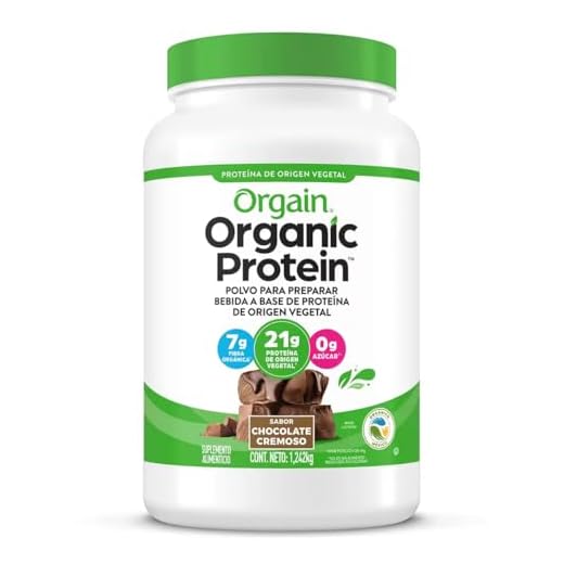 Orgain - Proteína Orgánica Vegetal certificada Orgain Organic Protein 2.7 Lbs Sabor chocolate