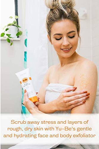 Yu-Be Foaming Exfoliating Paraben-Free Face & Body Scrub - Cleansing, Softening, And Ultra Moisturizing Polish | For All Skin Types | Natural Ingredients Ginger Root, Ginseng, Green Tea, Geranium Oil, And Camphor To Hydrate, Nourish, And Revive Dry, Dull Skin - 6.75 Fl Oz (Single.) #TOP2