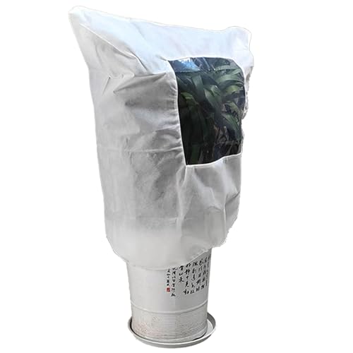 Protección anticongelante para | Fundas de gel con cordón de sujeción | Cubierta exterior no tejida para arbustos vegetales cítricos pequeños árboles | para jardín de invierno