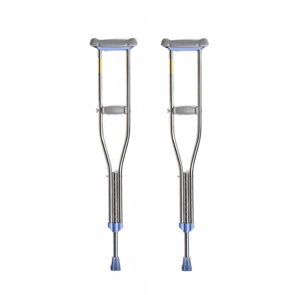 Stampelle per anziani Stampelle leggere per anziani Walker sotto le ascelle Canna antiscivolo per camminare Stampella ausiliaria (dimensioni: 128-148 cm) Comfortable anniversary