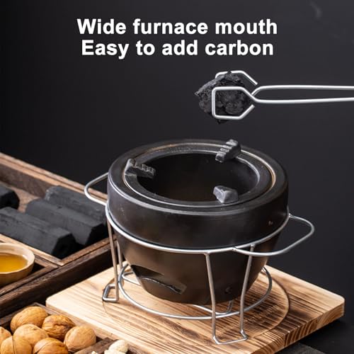 Cuisson du thé au poêle à charbon de bois argile et barbecue intérieur de table
